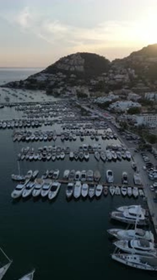 Aerial video over Avinguda de Gabriel Roca i Garcías, Palma de Mallorca island, Spain