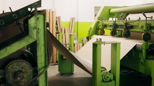 Manufactoring Equipment Produce Paper Machine Shafts At Paper Mill