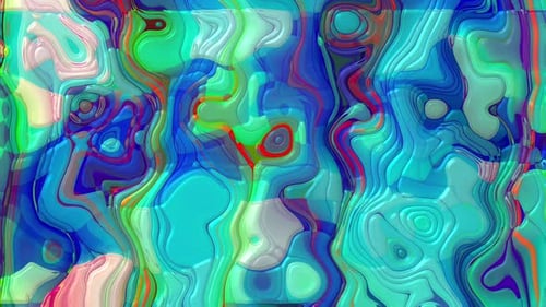 Vibrant Abstract Morphing Liquid-Like Waves Animation