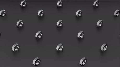 Boucle de fond avec écrous en métal