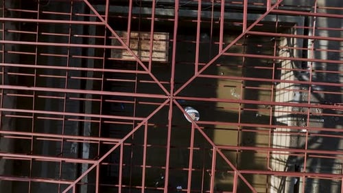 View of the Construction Site From the Top of the Roof of the Residential Complex