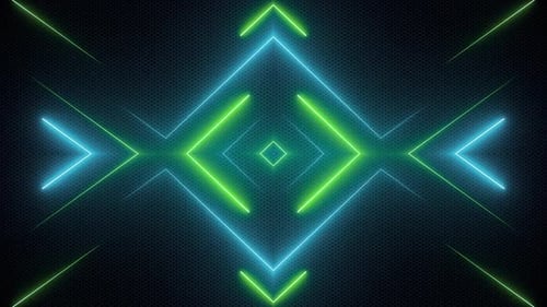 Dynamic Neon Geometric Lines Looping Background Animation