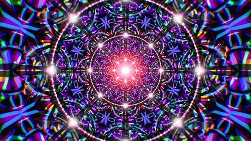 Shiny Stained Glass Vj Loop