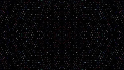 Abstract background moving stripes and flashing with shining light dots. Animation with circles