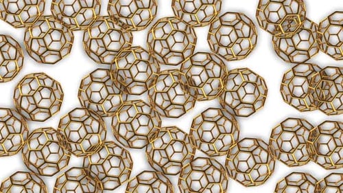 Icono de forma geométrica Gold Pixel Squid Loop