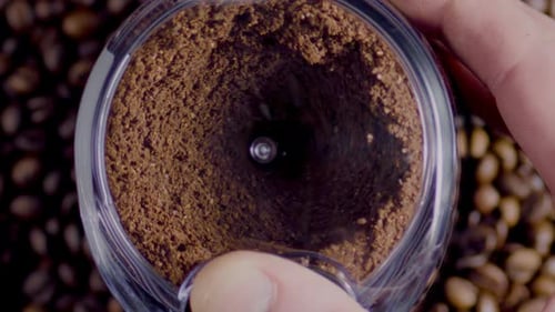 Coffee Grinder in Slow Motion