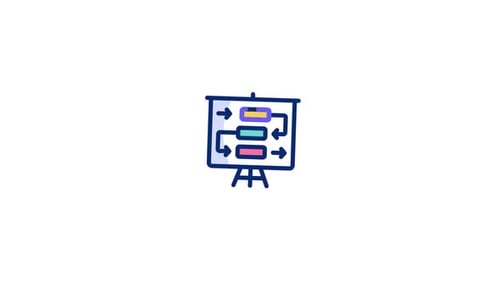 Animiertes Businessplan-Symbol