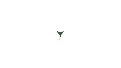 Flat Design Funnel with Filtering Animation