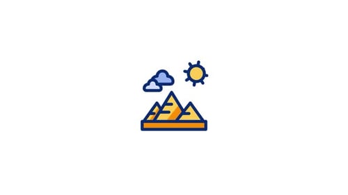 Animiertes Pyramiden-Symbol