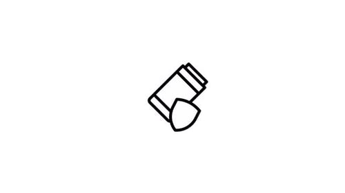 Flat Design USB Data Security Icon Animation