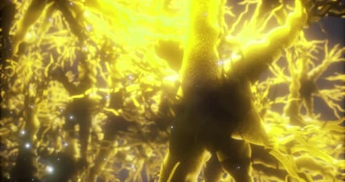 Exploring the Intricate Web of Neurons Glowing with Vibrant Energy in the Brain