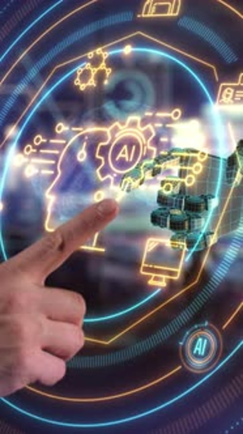 Working with a Virtual Touchpad with Artificial Intelligence