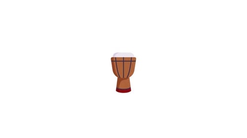 Djembe Drum Icon Animation