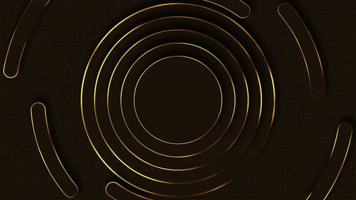 Luxury Rotating Lines and Circles Loop Background