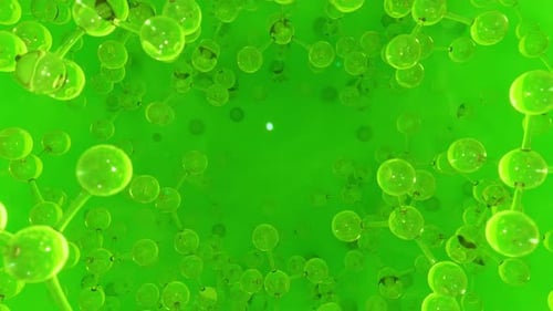 Nutrient Molecules In Deep Blue Sea 03 4K