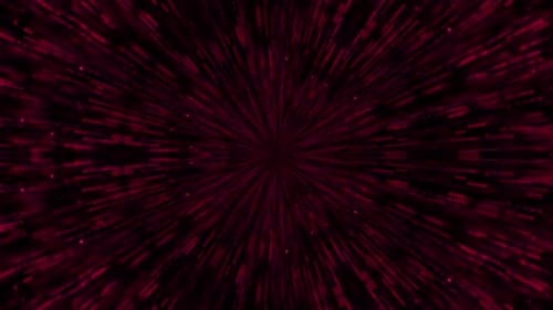 Abstract Digital Warp Speed Tunnel Animation