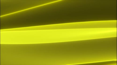 Abstract Yellow Flowing Light Waves Motion Background Loop