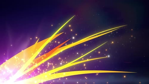 Abstract threads with particles loop 4K