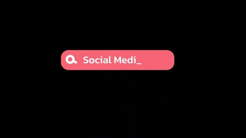 Résultats de la barre de recherche sur le marketing sur les réseaux sociaux Alpha Channel 4K