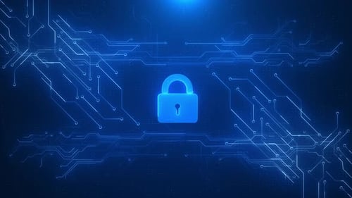 Cybersécurité et protection numérique des ordinateurs Réseau de symboles de cadenas Cybertechnologie et informatique