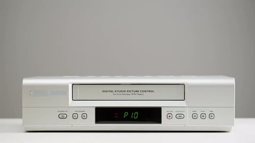 Old Video Recorder Closeup VHS
