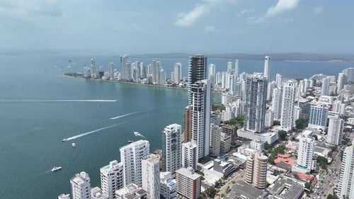 Modern Zone At Cartagena Das Indias In Bolivar Colombia.