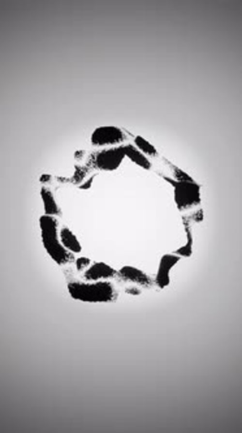 Interaction de particules biologiques flottantes 3D