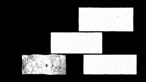 Collage Collection: Vintage screen effect in brick wall layout for opening shot