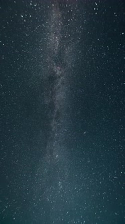 Time-lapse. Milky way in the night starry sky