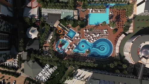 Hotel for Vacationers in the South with Swimming Pools