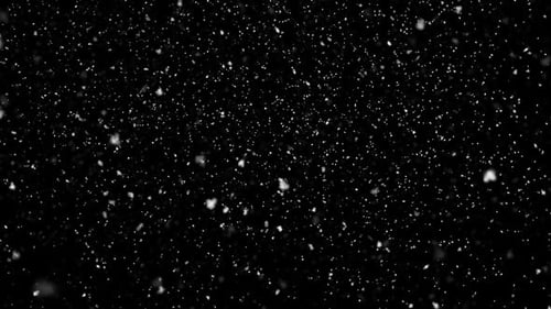 HD Realistic Snowfall Overlay. Elegant Falling Snowflakes for Winter and Holiday Videos.