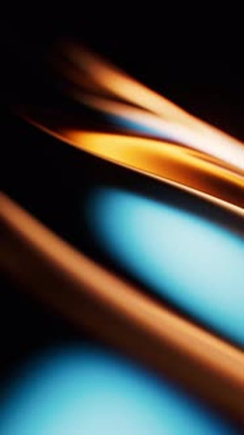 Transparent wave glass geometries with colorful lights