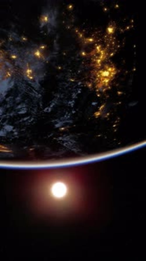 Earth From Space Night View