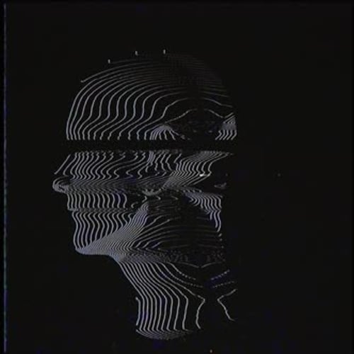 Abstract Contour Line Human Head Glitch Animation