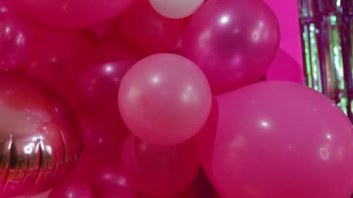 Pink and White Balloons Party Decoration