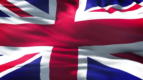 Animation mit der Nationalflagge des Vereinigten Königreichs