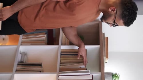 Vertical Home Library Reading Hobby Smart Guy Book