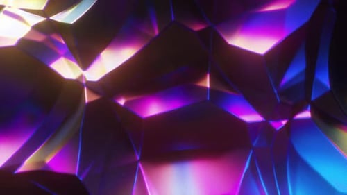 Vibrant Abstract Geometric Background with Light Refraction