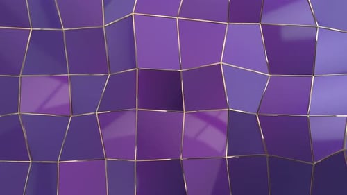 Purple Abstract Mosaic Polygon Animation