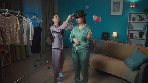 Young Adults Film Fashion Blog in Bedroom