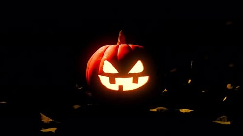 Endloser Flug durch Halloween-Kürbis
