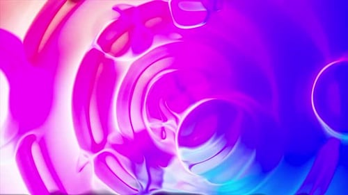 Vibrant Fluid Neon Abstract Background Motion Graphic Loop