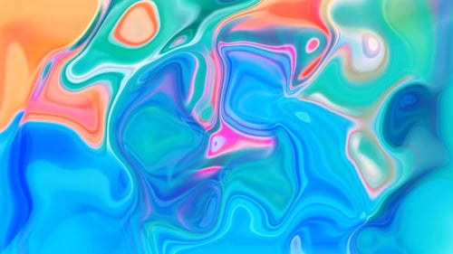 Vibrant Fluid Abstract Color Swirl Animation