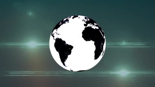 Ansicht des rotierenden Planeten Venus aus dem Weltraum, Blick auf die Sonne, die sich um die Venus dreht. 1652