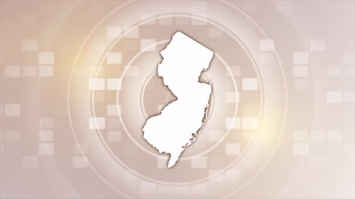 Animierte Karte des Bundesstaates New Jersey