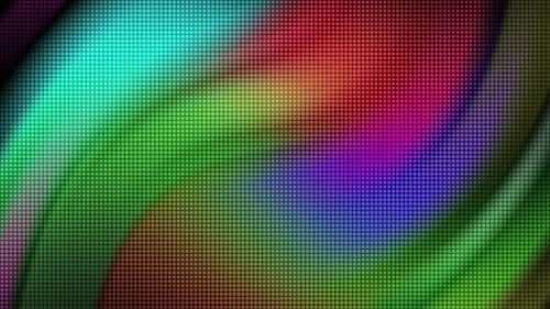 Colorful Grunge Halftone Background Loop Alpha
