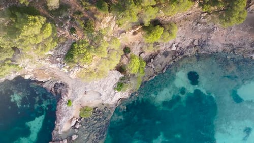 Turquoise water lagoon