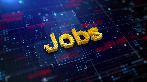 Pixelated Word Jobs