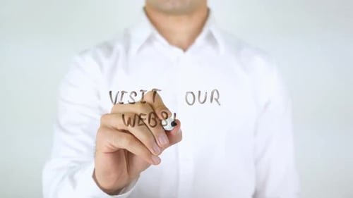 Writing "Visit Our Website" Concept