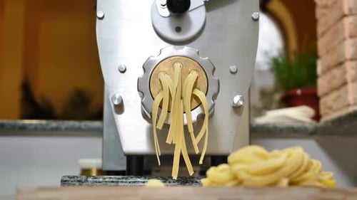 Making Traditional Raw Italian Homemade Pasta with Egg